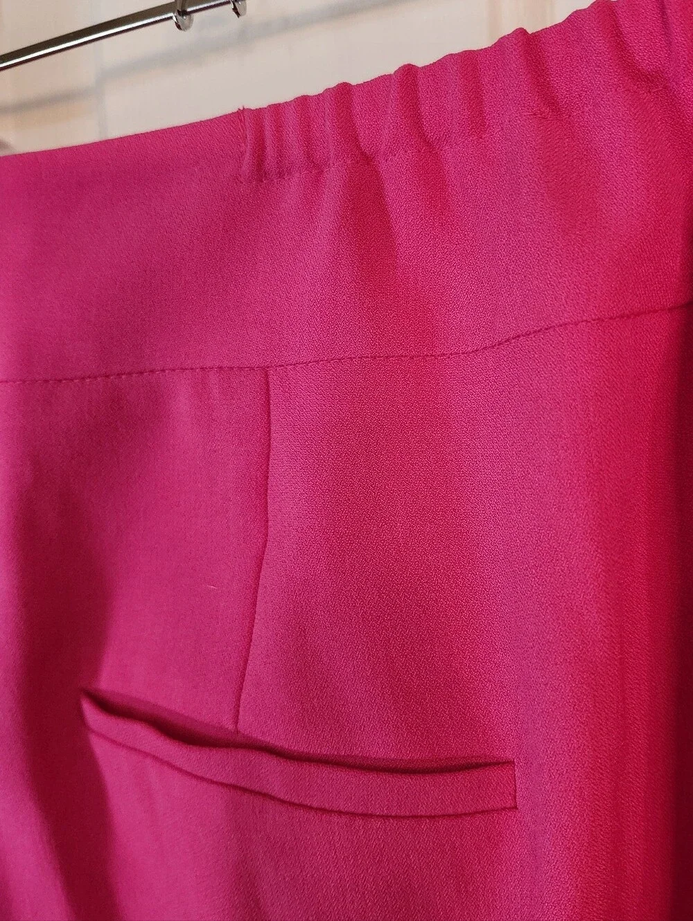 NEW Hot Pink Women's High-Waist Wide-Leg Pants Kasper 20W Macy's Retail:$89.99 - Picture 14 of 15